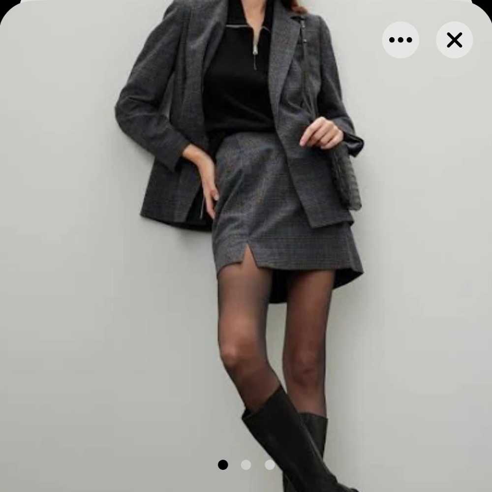 Madewell Charcoal Mini Skirt